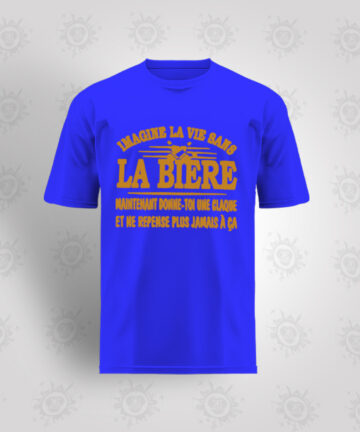 Tee-shirt Bleu - La bière