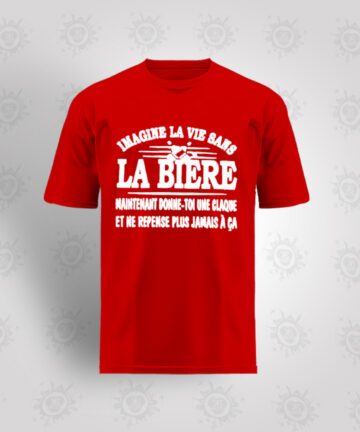 Tee-shirt Rouge - La bière