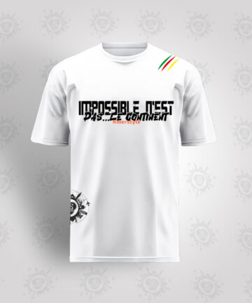 Tee-shirt Blanc - Impossible pas continent