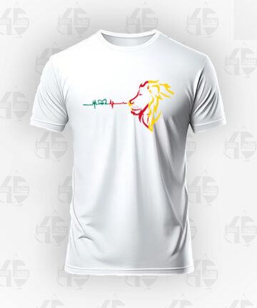 Tee-shirt blanc - Lion VRJ