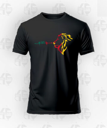Tee-shirt Noir - Lion VRJ