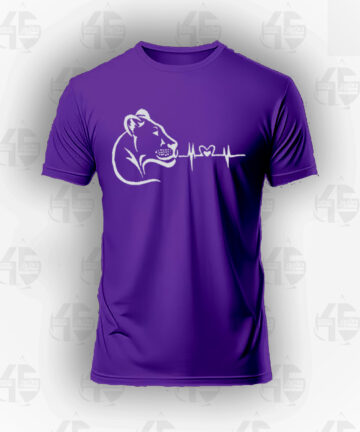 Tee-shirt violet - Lionne