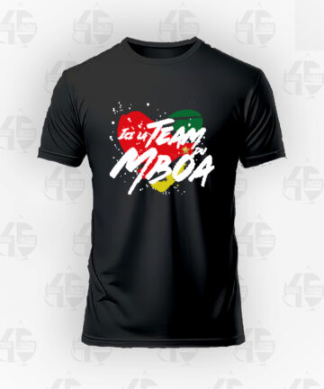 Tee-shirt Noir - Team Mboa