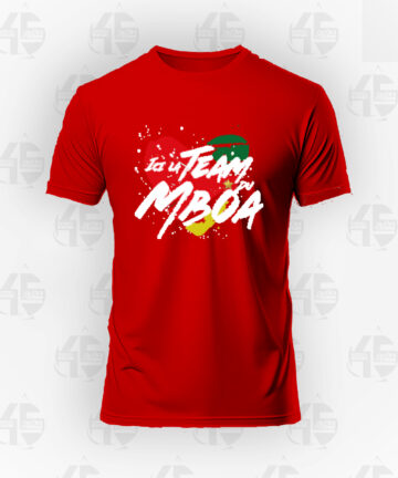 Tee-shirt Rouge - Team Mboa