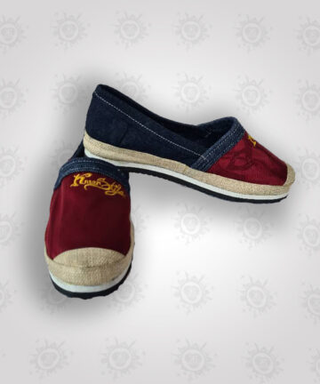 Espadrille Noir/Bordeaux