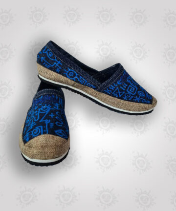 Espadrille Motif Bleu