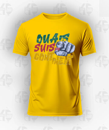 Tee-shirt Jaune - Ouais le continent