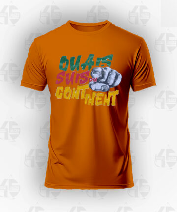 Tee-shirt Orange - Ouais le continent