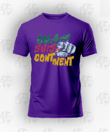 Tee-shirt Violet - Ouais le continent