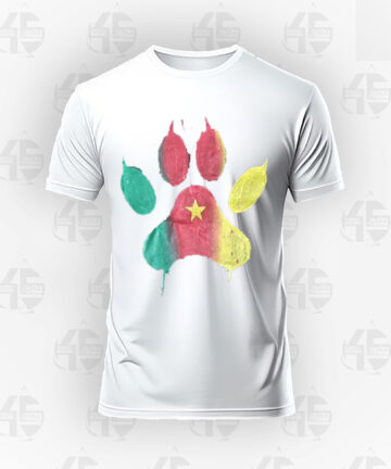 Tee-shirt blanc - Patte Lion