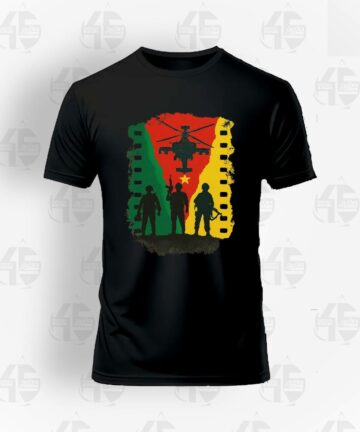 Tee Shirt Noir - Army