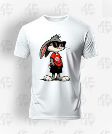 Tee Shirt Blanc - Bugs Bunny Cool