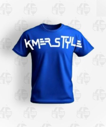 Tee Shirt Bleu - KmerStyle V2