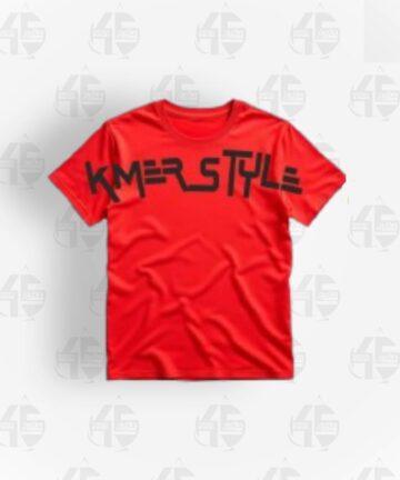 Tee Shirt Rouge - KmerStyle V2