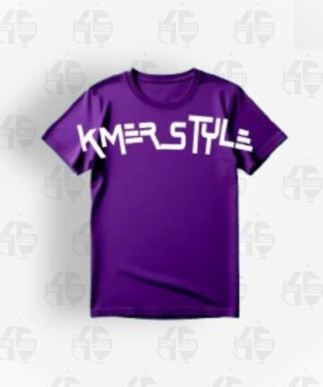 Tee Shirt Violet - KmerStyle V2