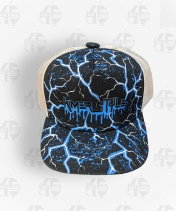 Casquette bleue - Eclaire logo 2