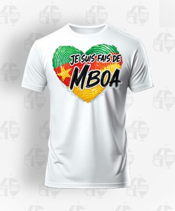 Tee Shirt Blanc - Team Mboa V2
